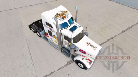 Haut MS die truck-Kenworth W900 für American Truck Simulator