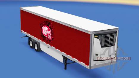 La peau de Dr Pepper sur la remorque pour American Truck Simulator