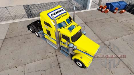 La peau sur Penske camion Kenworth W900 pour American Truck Simulator