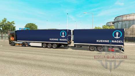 Semi-Trailers Krone Gigaliner [Kuehne Nagel] für Euro Truck Simulator 2