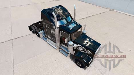 La peau sur le Crâne camion Kenworth W900 pour American Truck Simulator