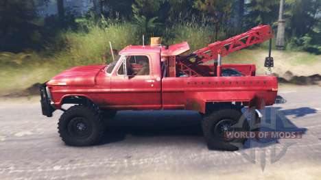 Ford F-200 1970 [Tow Truck] pour Spin Tires