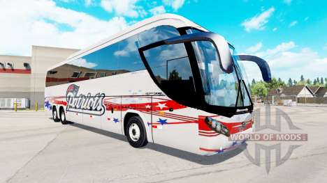 La peau des Patriotes de bus Mascarello Roms 370 pour American Truck Simulator