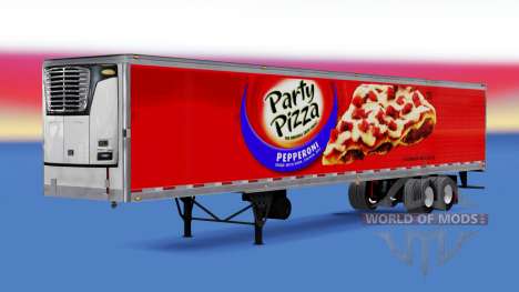 Frigorifique semi-remorque Partie de Pizza pour American Truck Simulator