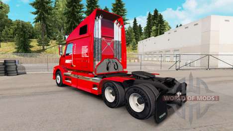 La peau Averitt Express tracteur Volvo VNL 670 pour American Truck Simulator