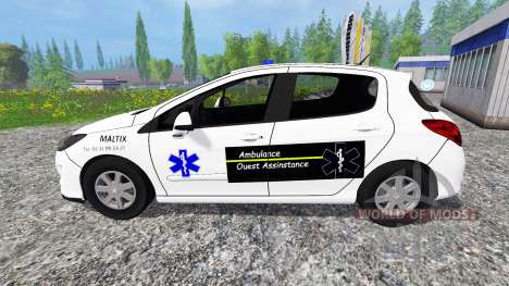 Peugeot 308 Ambulance pour Farming Simulator 2015