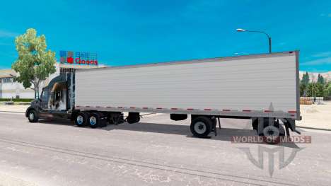 Zweiachsige Kühlwagen-Auflieger für American Truck Simulator