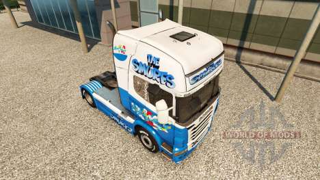 Les schtroumpfs de la peau pour Scania camion pour Euro Truck Simulator 2