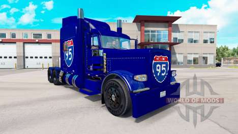 La peau de l'autoroute Interstate 95 Peterbilt 3 pour American Truck Simulator