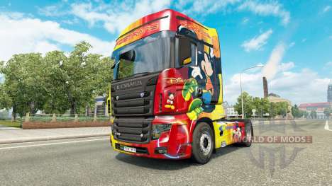 La peau Rostrans Disney Scania camion R700 pour Euro Truck Simulator 2