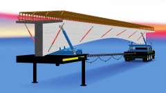 Die trailer-Auflösung mit einer Ladung von Beton-Brücke für American Truck Simulator