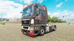 Grau Rot Haut für MAN-LKW für Euro Truck Simulator 2