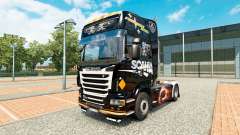 Skin Scania Schwarz für Zugmaschine Scania für Euro Truck Simulator 2