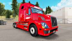 La peau Averitt Express tracteur Volvo VNL 670 pour American Truck Simulator