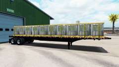 Die Auflieger-Plattform mit unterschiedlichen Lasten. für American Truck Simulator