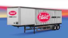 Curtain semi trailer Peterbilt für American Truck Simulator