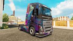 Die Fractal-Flame-skin für den Volvo truck für Euro Truck Simulator 2