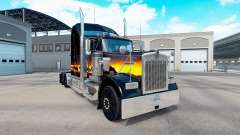 La peau Coucher de soleil sur le camion Kenworth W900 pour American Truck Simulator