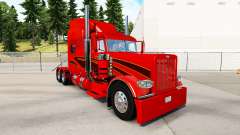 Die Haut der Orange Karte für den truck-Peterbilt 389 für American Truck Simulator
