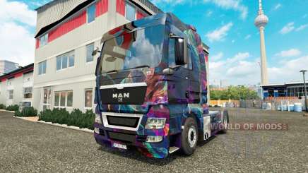 La Fractale de la Flamme de la peau pour l'HOMME de camion pour Euro Truck Simulator 2