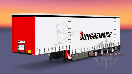 Quatre essieux rideau semi-remorque Krone pour Euro Truck Simulator 2