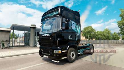 De la peau, de Turquoise, de la Fumée pour Scania camion pour Euro Truck Simulator 2