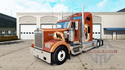 La peau de L'Ours Den sur le camion Kenworth W900 pour American Truck Simulator