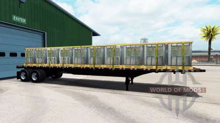 Die Auflieger-Plattform mit unterschiedlichen Lasten. für American Truck Simulator