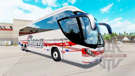 La peau des Patriotes de bus Mascarello Roms 370 pour American Truck Simulator