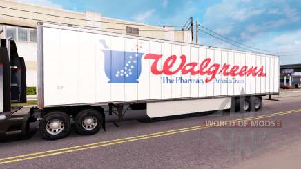 La peau WalGreens sur la remorque pour American Truck Simulator
