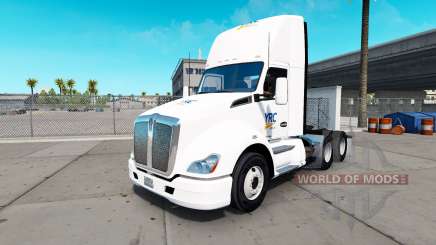 Haut YRC Fracht auf Traktor Kenworth für American Truck Simulator