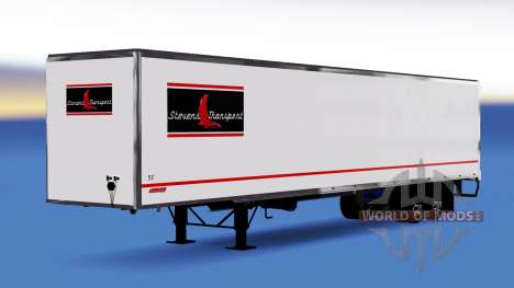 La peau Stevens Transport sur semi-remorque pour American Truck Simulator