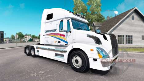 La peau sur Challenger de tracteur Volvo VNL 670 pour American Truck Simulator