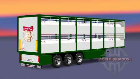 Auflieger-Rinder Träger Ferkel Trans für Euro Truck Simulator 2