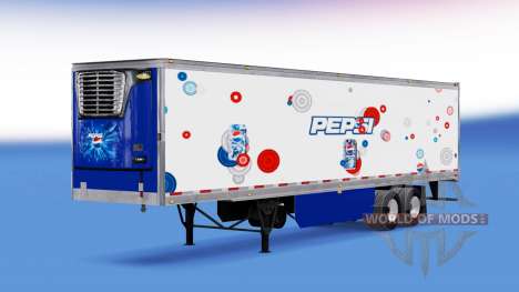 Pepsi Haut für den Kühlanhänger für American Truck Simulator