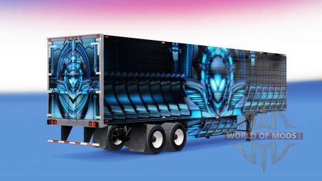 Haut Alienware von kühl-Auflieger für American Truck Simulator