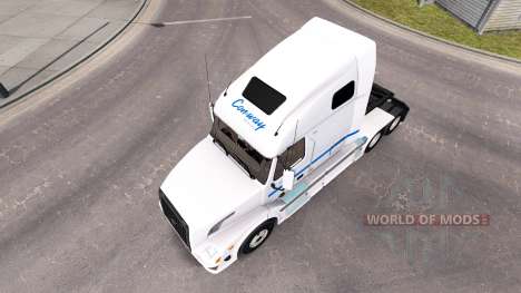Skin Con-way LKW LKW Sattelzugmaschine Volvo VNL für American Truck Simulator