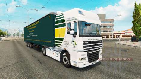 Jeffrys Spedition Haut für Traktoren für Euro Truck Simulator 2