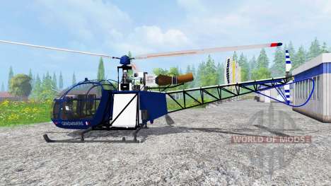 Sud-Aviation Alouette II Gendarmerie für Farming Simulator 2015