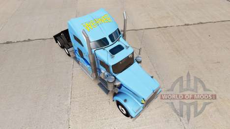 La peau Werner sur le camion Kenworth W900 pour American Truck Simulator