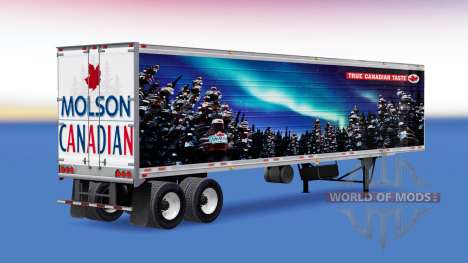 Haut von Molson Canadian auf dem Anhänger für American Truck Simulator
