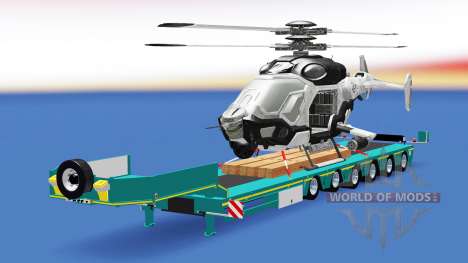 Bas de balayage avec un cargo, d'un hélicoptère  pour American Truck Simulator