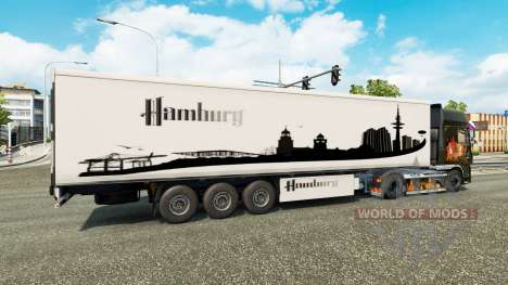 La peau de Hambourg sur la remorque pour Euro Truck Simulator 2
