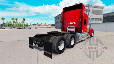 Heartland Express de la peau [rouge] camion Kenw pour American Truck Simulator