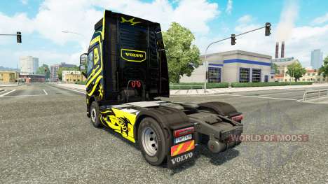 Skins Schwarz-Gelb bei Volvo trucks für Euro Truck Simulator 2