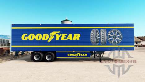 Haut Goodyear auf gekühlten Auflieger für American Truck Simulator