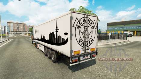 La peau de Hambourg sur la remorque pour Euro Truck Simulator 2