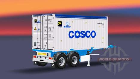 Semi-trailer mit 20-Pfund-container für Euro Truck Simulator 2