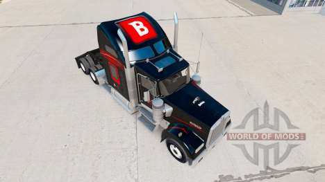 Skin Bitdefender tracteur Kenworth W900 pour American Truck Simulator