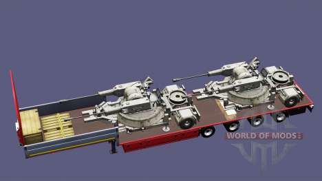 Semi transportant du matériel militaire v1.4 pour Euro Truck Simulator 2